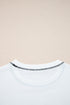 Relaxed Striped Balloon Sleeve Crew Neck Pullover Sweatshirt