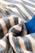 Relaxed Striped Button Front Drop Shoulder Collared Shirt