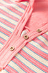 Relaxed Striped Button Front Drop Shoulder Collared Shirt
