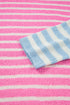 Relaxed Striped Colorblock Exposed Seam Knit Sweater