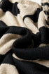 Relaxed Striped Exposed Seam Crew Neck Sweater