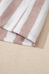 Relaxed Striped Sleeveless Button Front Collared Shirt