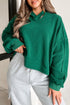 Relaxed Textured Exposed Seam Drop Shoulder Hoodie