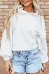 Relaxed Textured Exposed Seam Drop Shoulder Hoodie