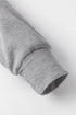 Relaxed Textured Waffle Knit Kangaroo Pocket Hoodie