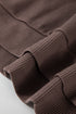 Relaxed Textured Waffle Knit Kangaroo Pocket Hoodie