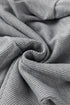 Relaxed Textured Waffle Knit Kangaroo Pocket Hoodie