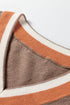 Relaxed V Neck Contrast Trim Pullover Sweater