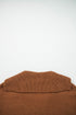Relaxed V Neck Drop Shoulder Knit Hoodie