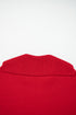 Relaxed V Neck Drop Shoulder Knit Hoodie