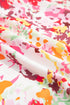 Relaxed V Neck Floral Print Short Sleeve Top