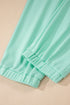 Relaxed V Neck Tee And Drawstring Pant Set