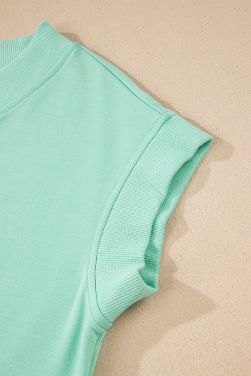 Relaxed V Neck Tee And Drawstring Pant Set