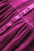 Relaxed Velvet Button Front Tiered Babydoll Dress