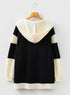 Relaxed Waffle Knit Button Front Hooded Cardigan