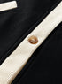Relaxed Waffle Knit Button Front Hooded Cardigan