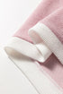 Relaxed Waffle Knit Contrast Trim Pullover Sweater