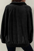 Relaxed Washed Knit Snap Button Collared Pullover