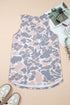 Retro Camouflage Print Oversized Western Tank Top