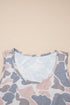 Retro Camouflage Print Oversized Western Tank Top