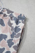 Retro Camouflage Print Trim Skort Two Piece Outfit