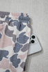 Retro Camouflage Print Trim Skort Two Piece Outfit