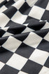 Retro Checkered Print High Waisted Casual Shorts