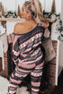 Retro Fair Isle Slouchy Pullover Lounge Set