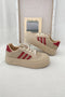Retro Faux Leather Lace Up Platform Sole Oxford Shoes