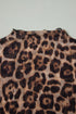 Retro Floral Mesh Short Sleeve Fitted Crew Neck Top