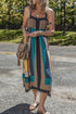 Retro Geometric Printed Y Back Sleeveless Dress
