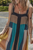 Retro Geometric Printed Y Back Sleeveless Dress