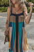 Retro Geometric Printed Y Back Sleeveless Dress