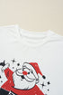 Retro Graphic Print Soft Cotton Jersey Crew Neck Tee