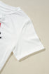 Retro Graphic Print Soft Cotton Jersey Crew Neck Tee