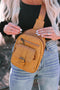 Retro Inspired Multi Compartment Faux Leather Sling Bag