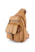 Retro Inspired Multi Compartment Faux Leather Sling Bag