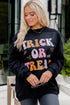 Retro Lettering Graphic Print Crew Neck Sweatshirt
