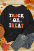 Retro Lettering Graphic Print Crew Neck Sweatshirt
