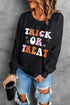 Retro Lettering Graphic Print Crew Neck Sweatshirt
