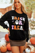 Retro Lettering Graphic Print Crew Neck Sweatshirt