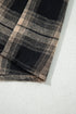 Retro Plaid Double Flap Pocket Brushed Shacket