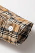 Retro Plaid Long Sleeve Button Down Everyday Casual Shirt