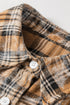 Retro Plaid Long Sleeve Button Down Everyday Casual Shirt
