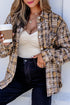 Retro Plaid Long Sleeve Button Down Everyday Casual Shirt