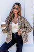 Retro Plaid Long Sleeve Button Down Everyday Casual Shirt