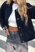 Retro Quilted Leopard Cuff Button Down Lined Puffer Jacket