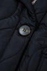Retro Quilted Leopard Cuff Button Down Lined Puffer Jacket
