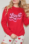 Retro Script Graphic Crew Neck Pullover Sweatshirt