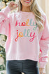 Retro Script Graphic Crewneck Pullover Sweatshirt